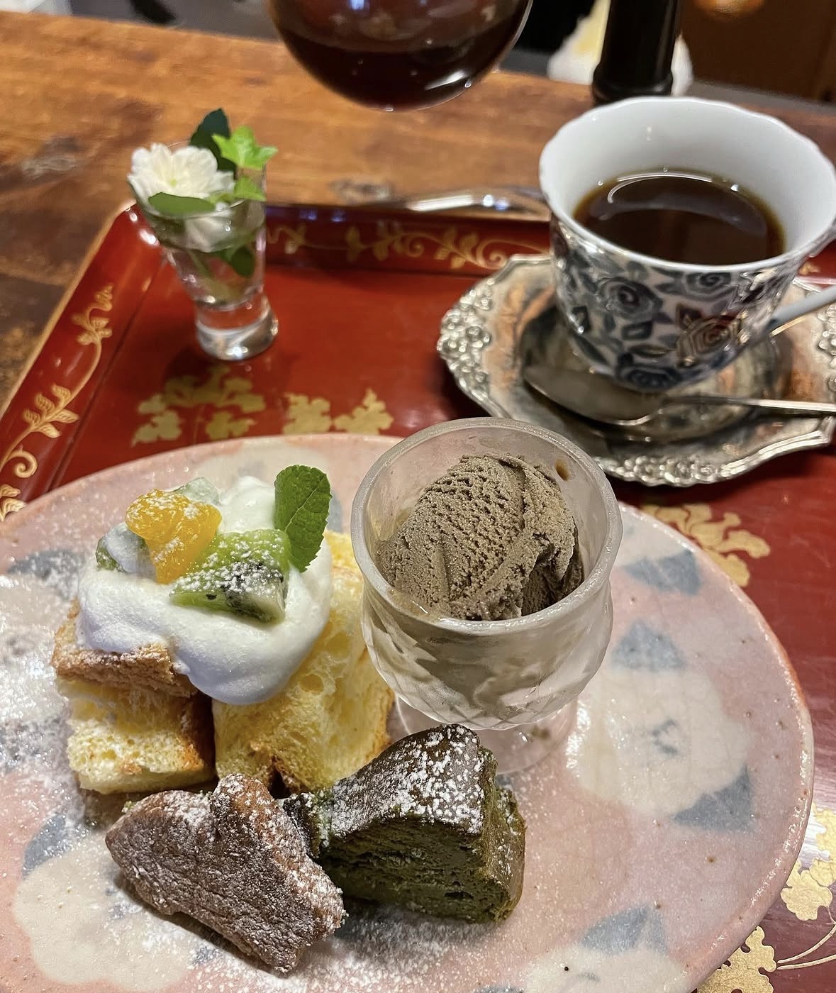 抹茶デザートプレート